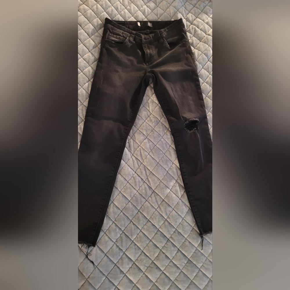 Kut From The Kloth Connie Black Skinny Ankle Jeans Size 4